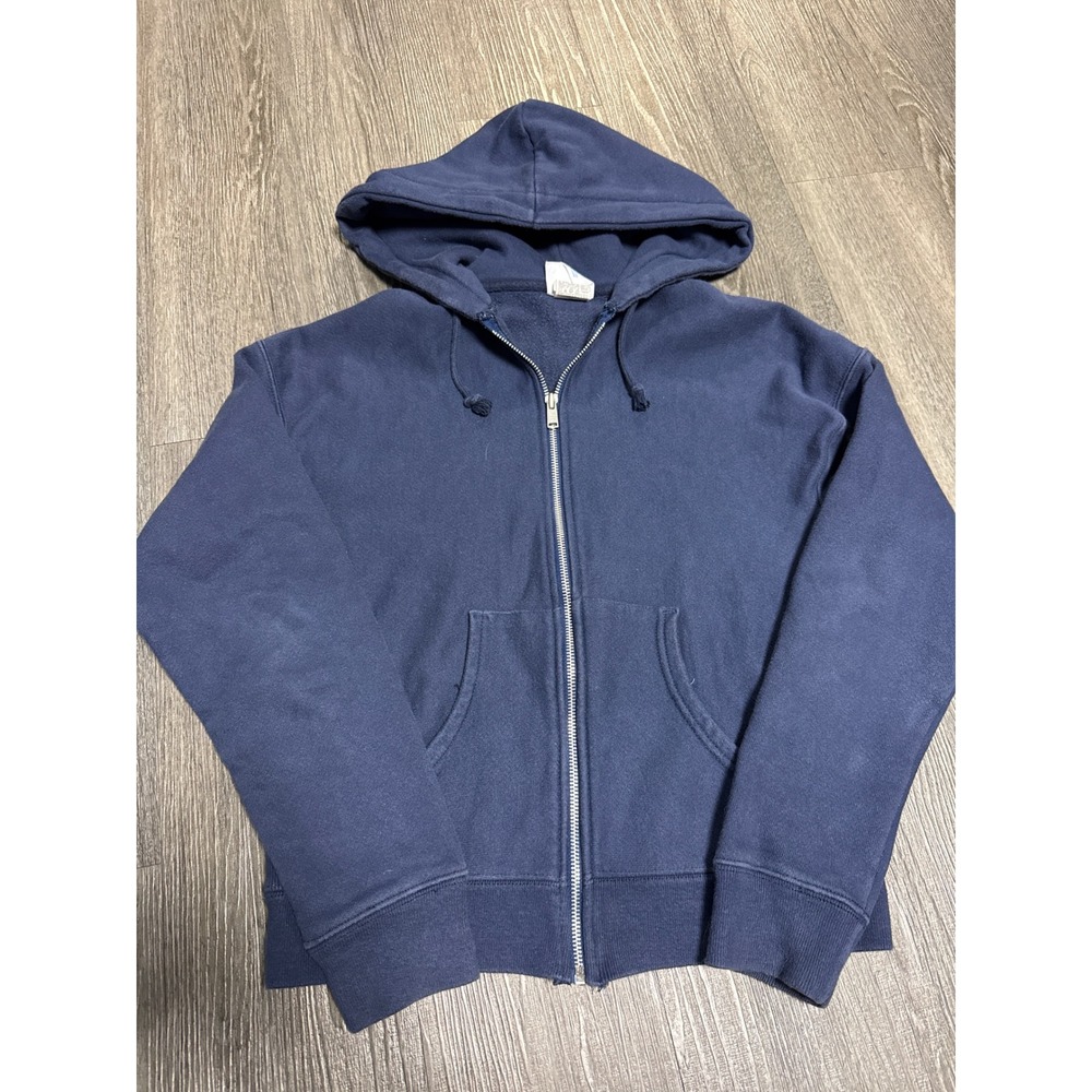 Champion Reverse Weave Navy Blue Full Zip Hoodie Sweatshirt Small Women